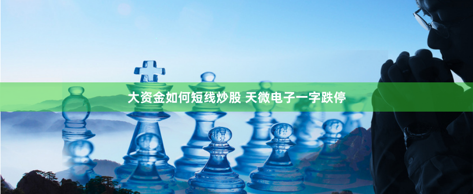 大资金如何短线炒股 天微电子一字跌停