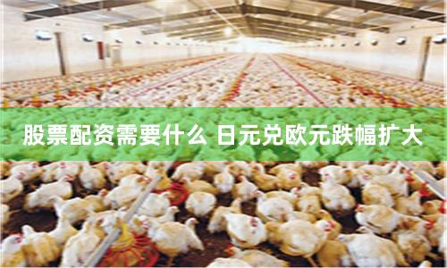 股票配资需要什么 日元兑欧元跌幅扩大
